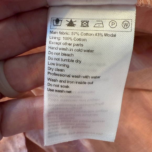 ba&sh Teoli open tie back patterned Midi Dress Pink 45110 - Picture 15 of 16